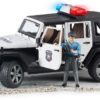 Jeep Wrangler Unlimited Rubicon Police vehicle with policeman