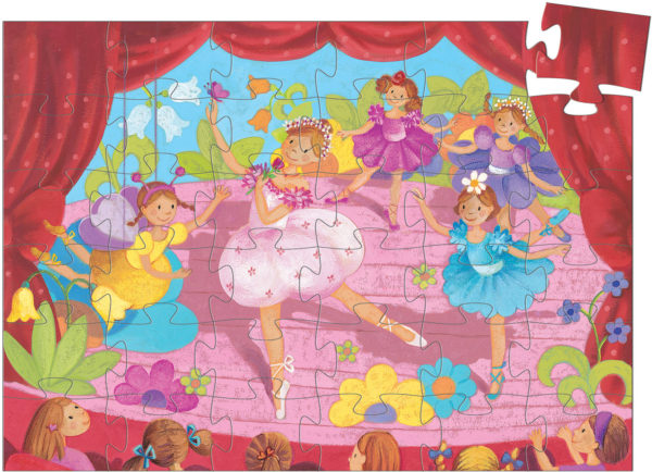 Silhouette Puzzles The Ballerina With The Flower - 36pcs