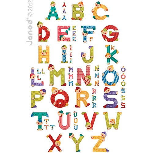 Assortment Of 144 Clown Letters