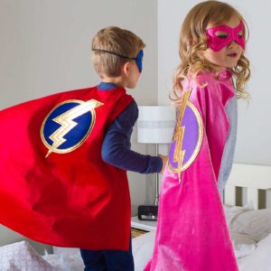 Red Hero Cape & Mask Set - One Size