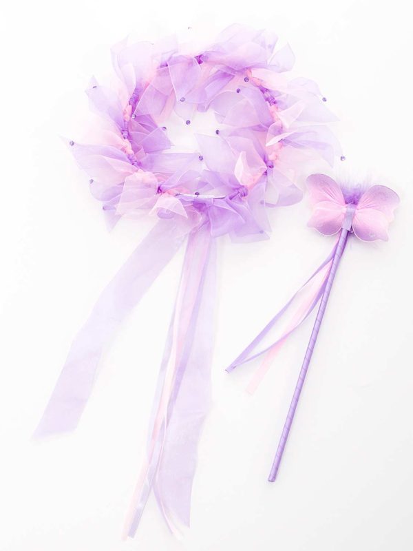 Light Pink / Lilac Fairy Halo & Wand