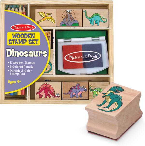 Wooden Stamp Set - Dinosaurs