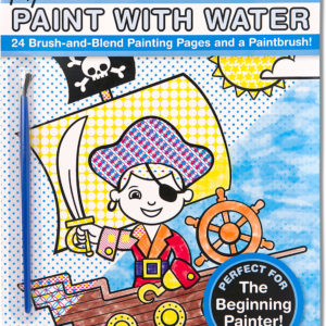 My First Paint With Water Kids' Art Pad With Paintbrush - Pirates, Space, Construction, and More