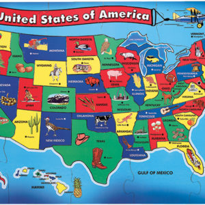 U.S.A. (United States) Map Floor Puzzle - 51 Pieces