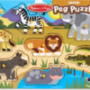 Safari Peg Puzzle - 7 Pieces