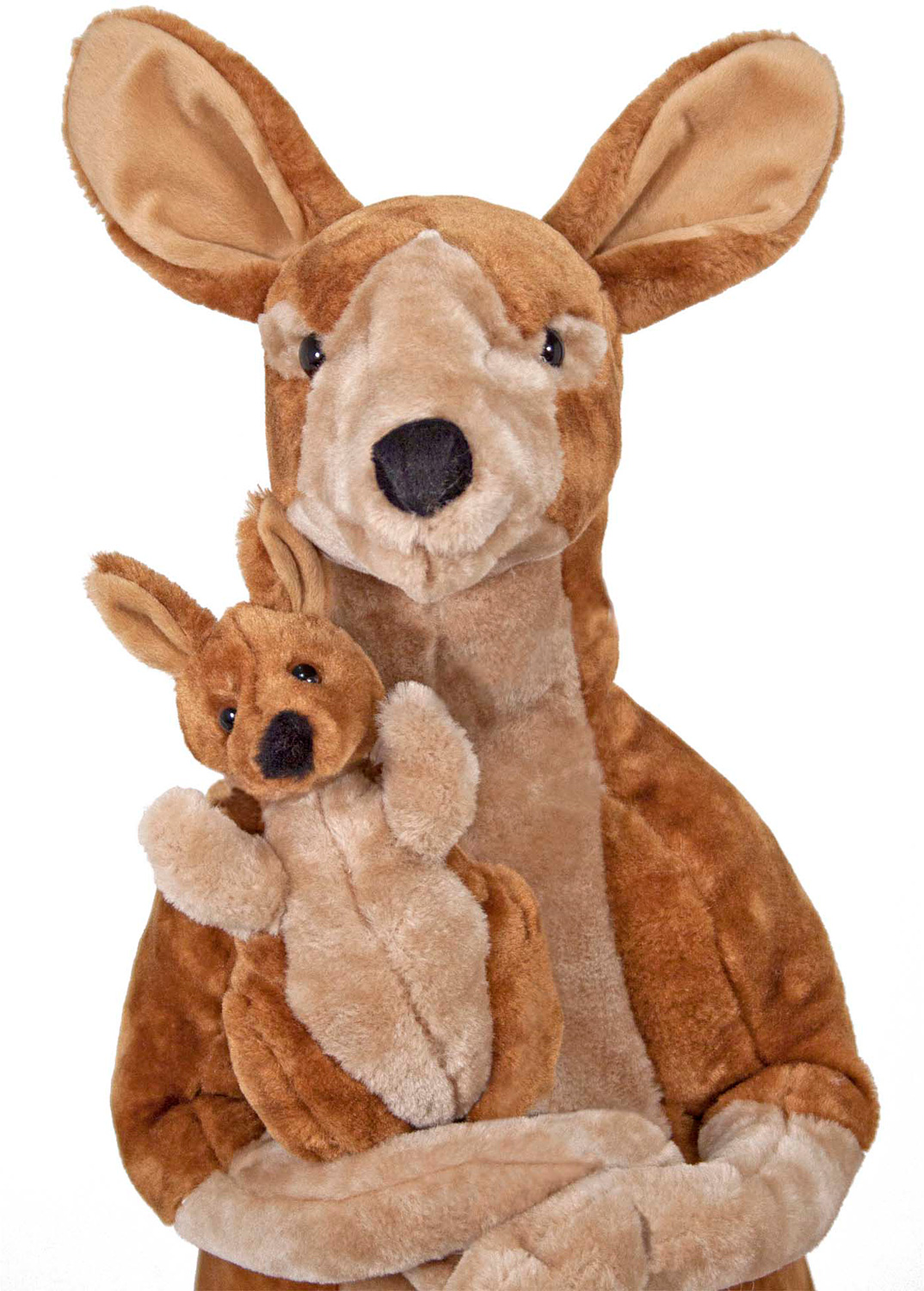Kangaroo and Joey Lifelike Stuffed Animal | Kazoo Toys