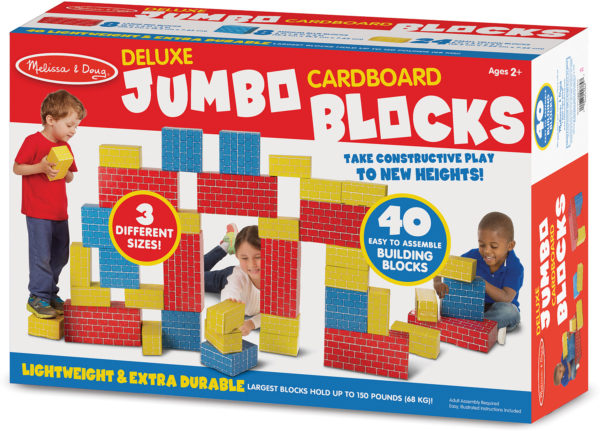 Deluxe Jumbo Cardboard Blocks - 40 Pieces