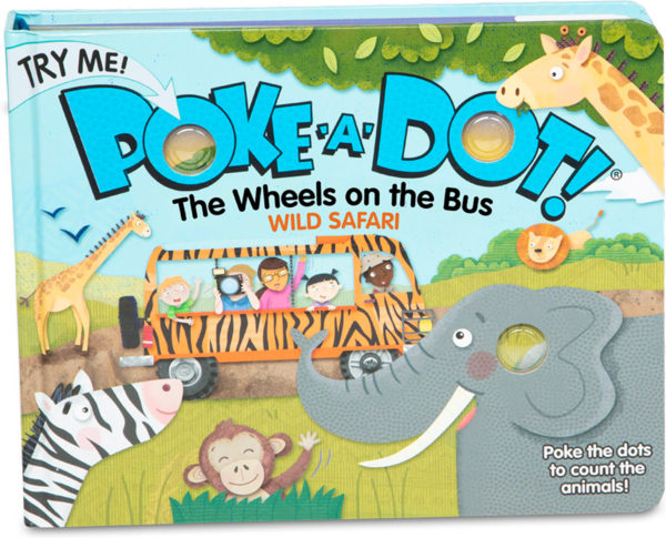 Poke-a-Dot - The Wheels on the Bus Wild Safari Board Book