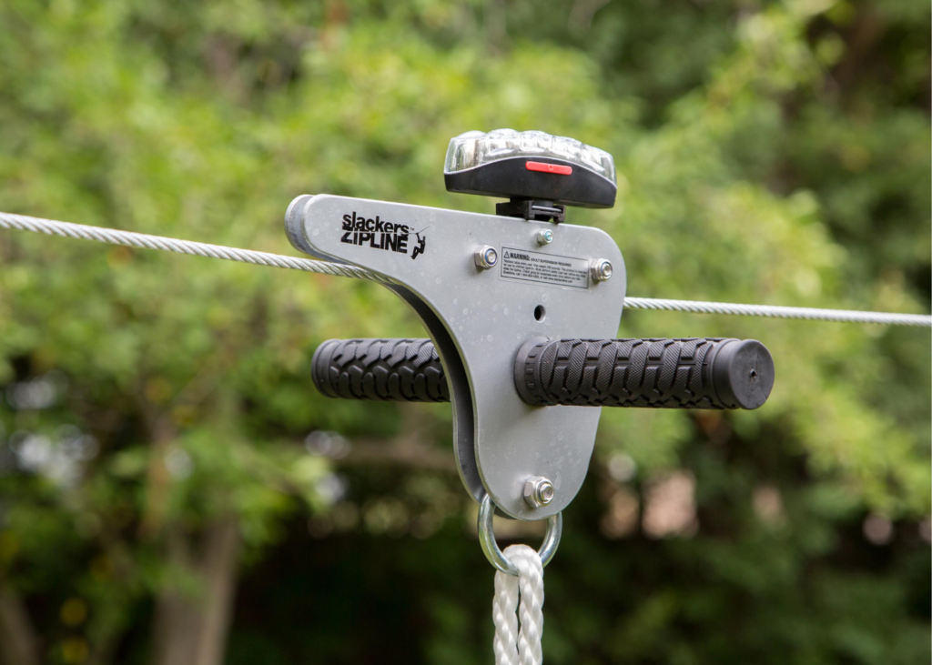 100' Zipline Night Ride & Brake Kazoo Toys