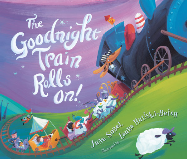 The Goodnight Train Rolls On! (board book)