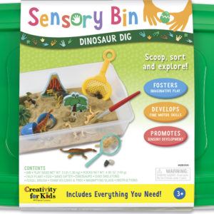 Sensory Bin Dinosaur Dig