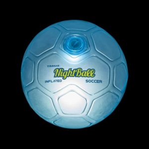Blue Glow Light Up Soccer Ball