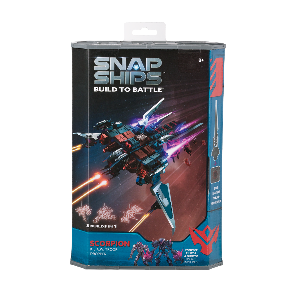 Snap Ships Scorpion K.L.A.W. Troop Dropper Kazoo Toys