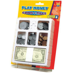 Play Money - Coins & Bills Tray