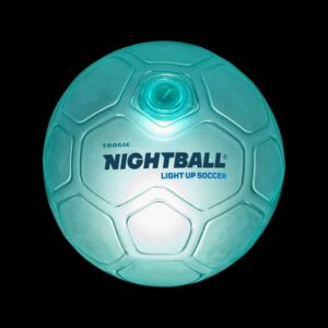 Teal Glow Light Up Soccer Ball Size 5
