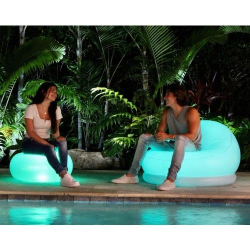 Air Candy Illuminated Inflatable Ottoman