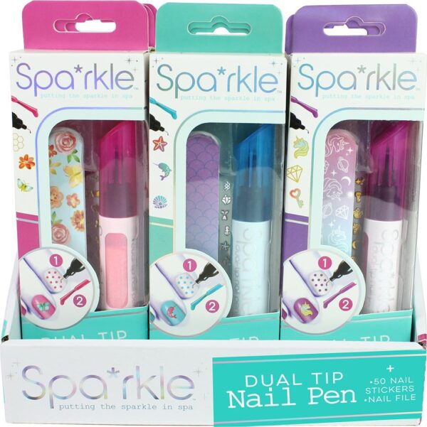 Sparkle Dual-tip Nail Pen Pdq Assortment