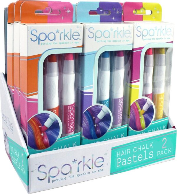 Sparkle 2-pack Hair Chalk Pastels Pdq Assortment