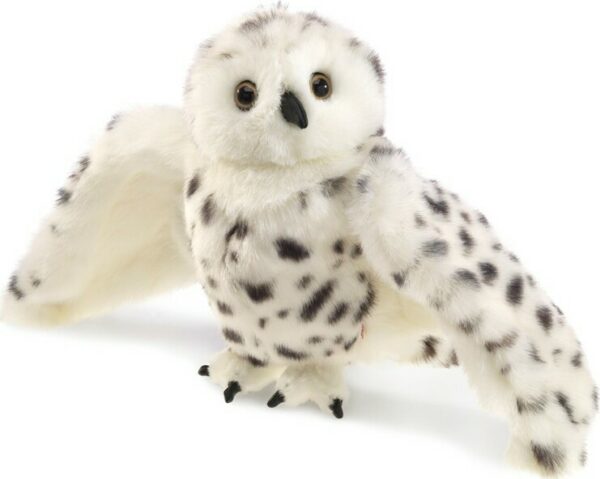 Owl, Snowy Turning Head Puppet