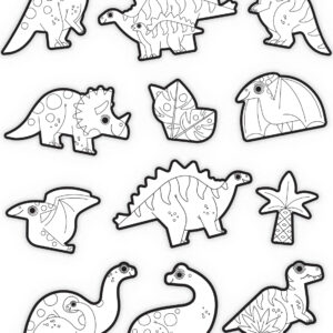 Coloring Stickers - Dinosaur