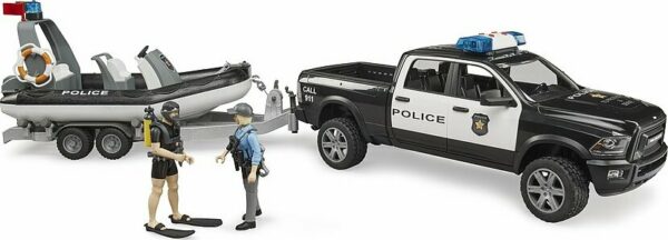 RAM 2500 Police Pickup with L+S Module, trailer and boat