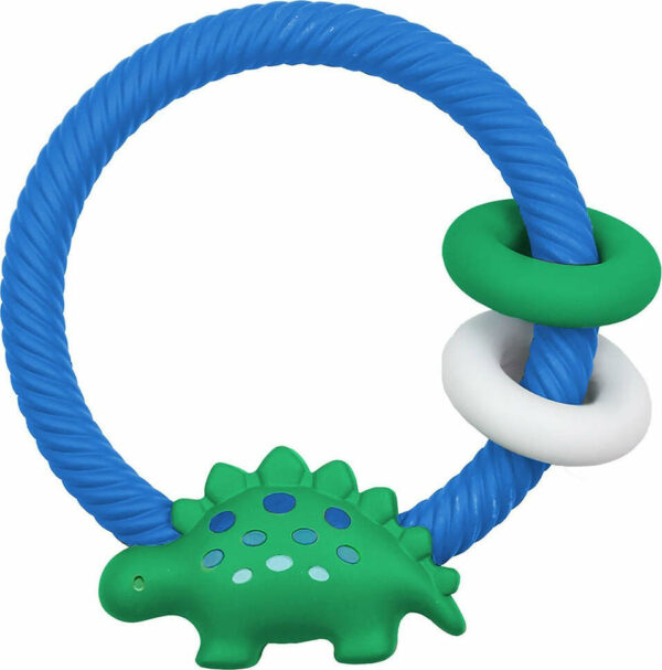 Ritzy Rattle - Silicone Teether w/ Rattle (Dino)