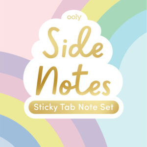 Side Notes Sticky Tab Note Pad - Pastel Rainbows