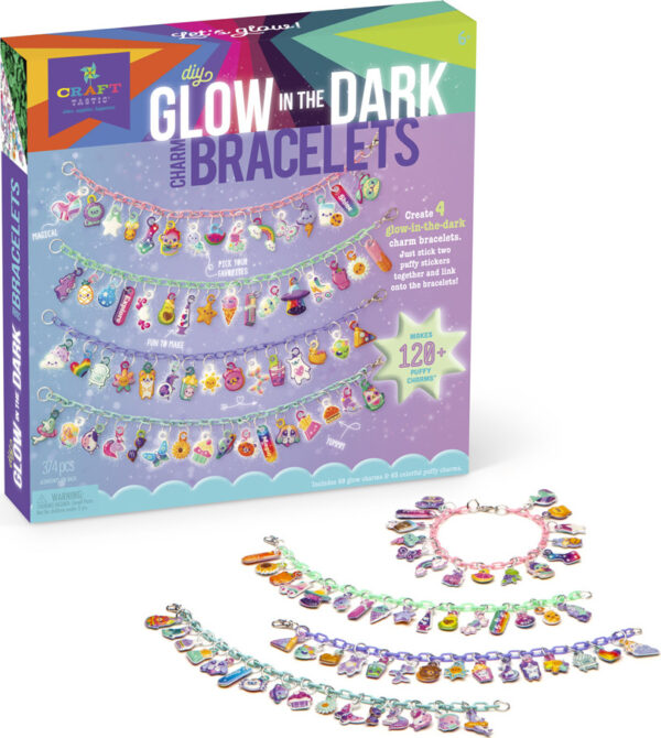 Craft-Tastic® Glow-In-The-Dark Charm Bracelets