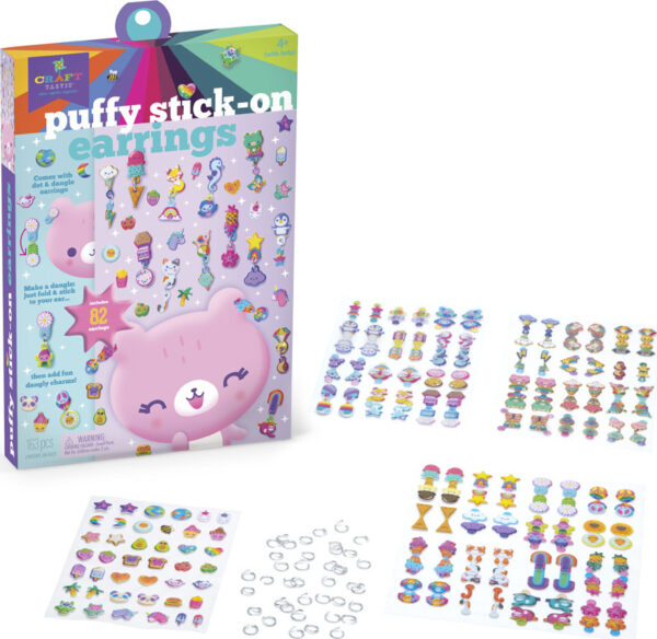 Craft-Tastic® Puffy Stick-On Earings