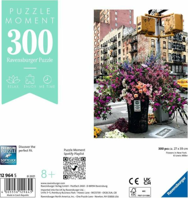 Puzzle Moment: Flowers in New York (300 pc Puzzle)