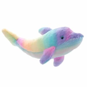 Rainbow Dolphin Plush