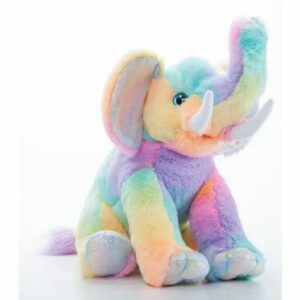 Rainbow Elephant Plush