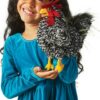 Barred Rock Rooster Hand Puppet