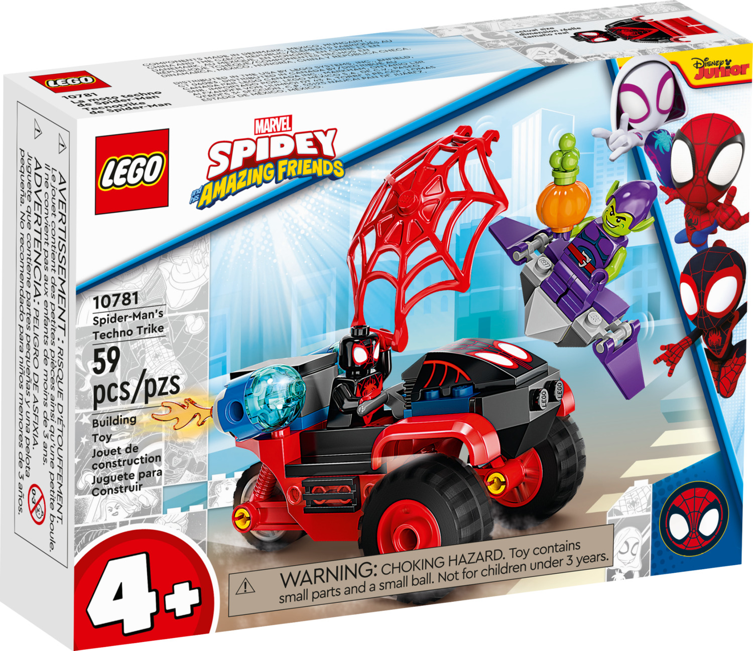 Hablar De este modo Nublado LEGO® Spider-Man: Miles Morales: Spider-Man's Techno Trike | Kazoo Toys