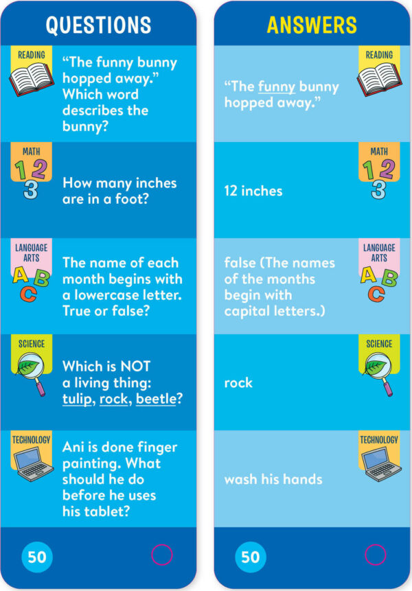 Brain Quest 1st Grade Smart Cards Revised 5th Edition