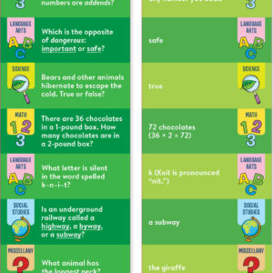 Brain Quest 3rd Grade Smart Cards Revised 5th Edition