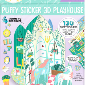 Puffy Sticker 3D Playhouse -Unicorn Palace