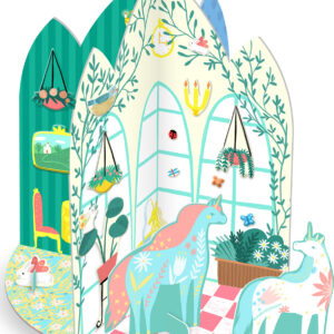 Puffy Sticker 3D Playhouse -Unicorn Palace