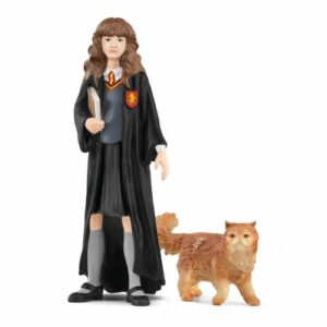 Hermione Granger and Crookshanks Figures