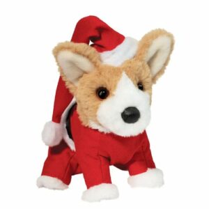 Mini Soft Corgi in Santa Suit