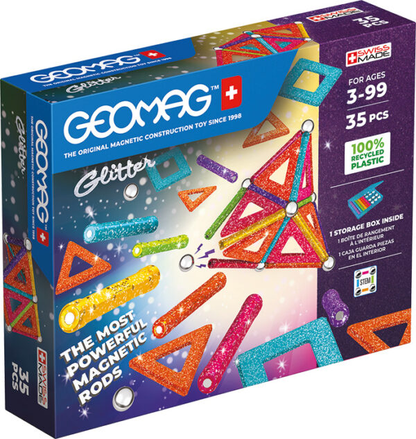 Geomag Glitter Panels Recycled 35 pc