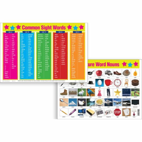 Common Sight Words Placemat