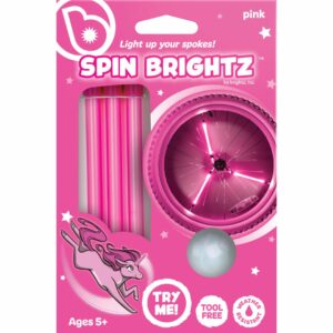 Spinbrightz LED Solid Pink Spoke Light Tubes