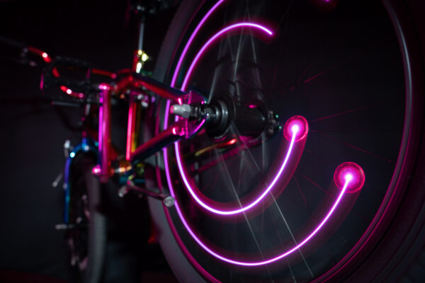 Orbitbrightz Pink LED Bicycle Spoke Charms, 2pk
