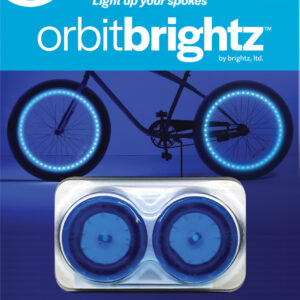 Orbitbrightz Blue LED Bicycle Spoke Charms, 2pk
