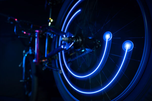 Orbitbrightz Blue LED Bicycle Spoke Charms, 2pk