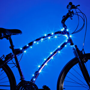 Cosmicbrightz Blue Led Bicycle Frame Light