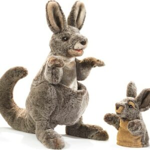 Kangaroo with Joey Hand Puppet