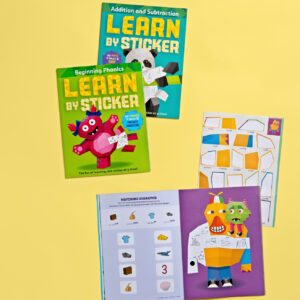Learn by Sticker: Beginning Phonics: Use Phonics to Create 10 Friendly Monsters!