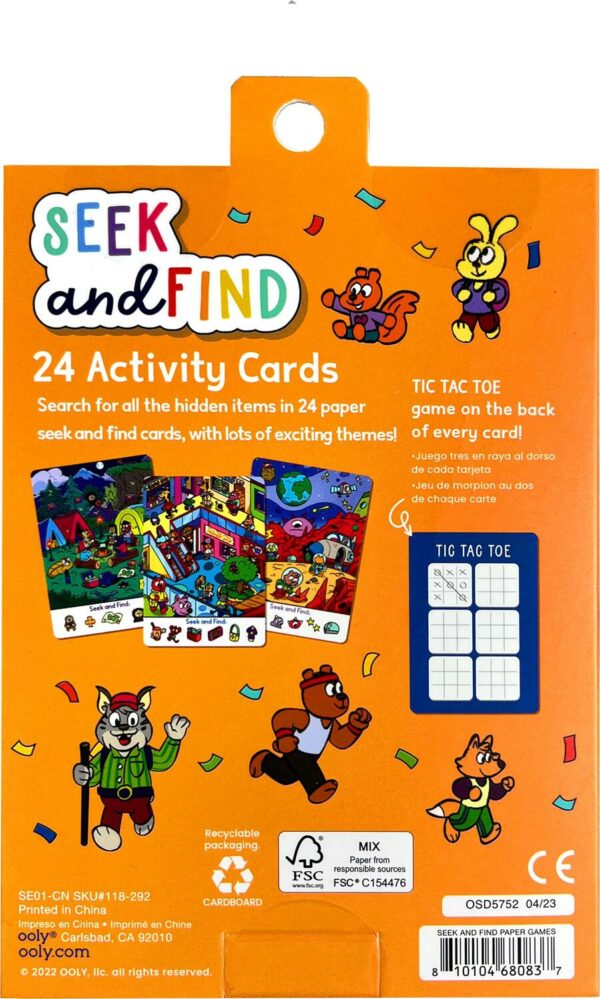 Paper Games: Seek & Find Activity Cards - Set of 24